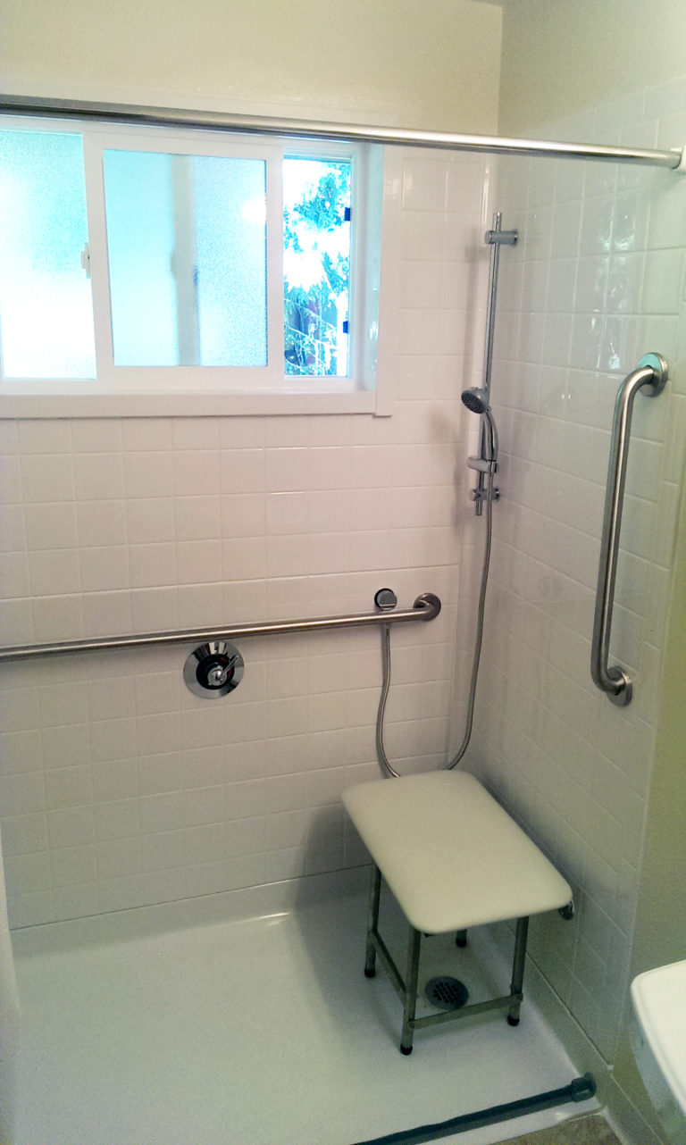 Barrier-Free Shower Installation